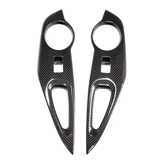 Driven Media GR Corolla Carbon Fiber Rear Window Switch Panel Covers