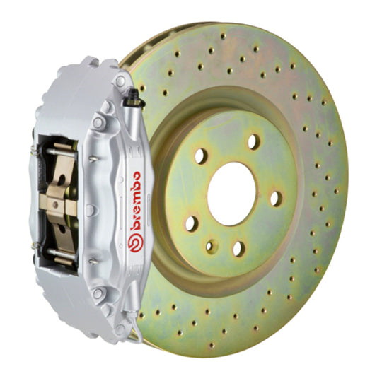 Brembo GR86 Front GT BBK, 4-Piston Cast 2pc Calipers w/ Drilled 326x30 1pc Rotors