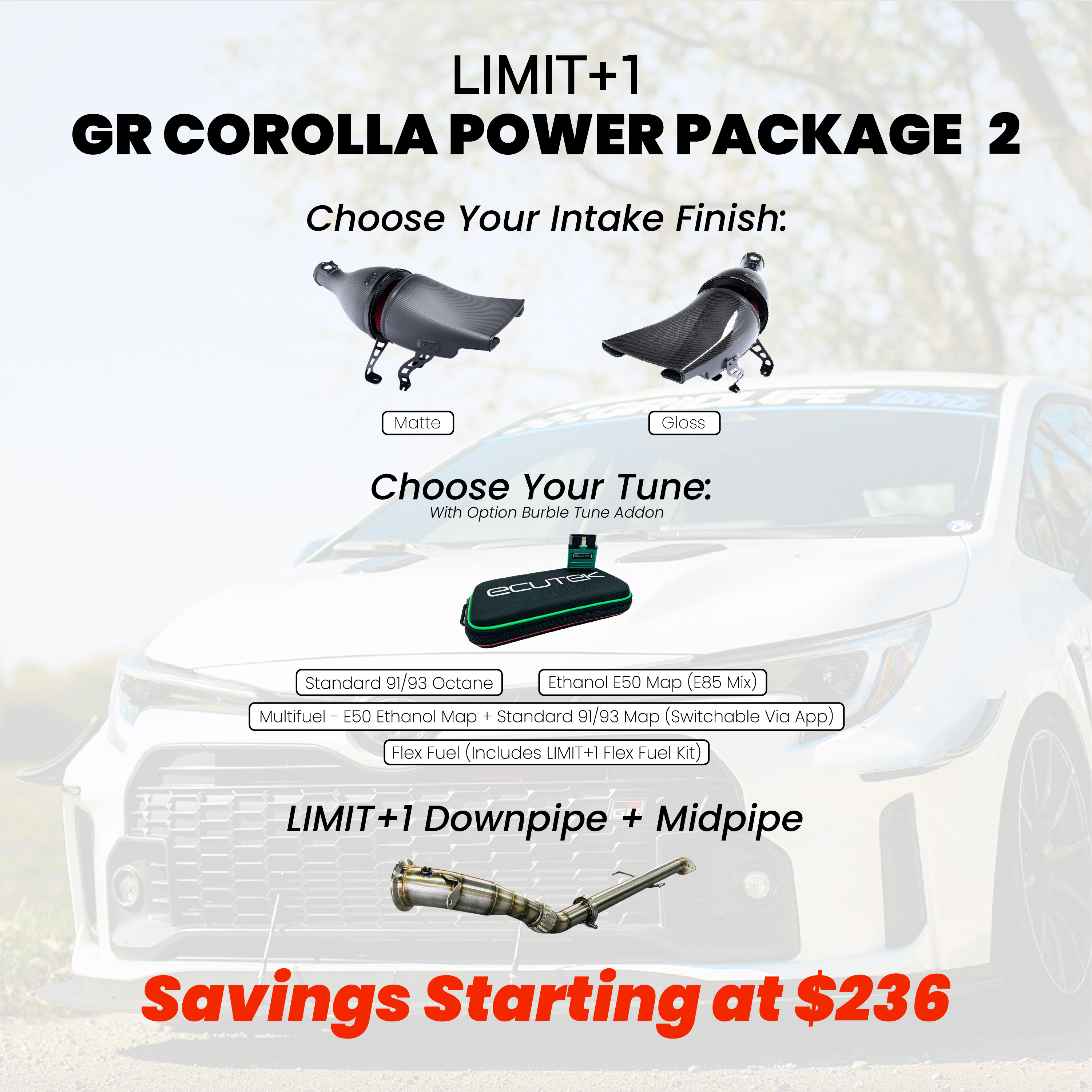 LIMIT+1 GR Corolla Power Package 2