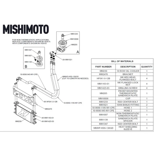Mishimoto GR86 / BRZ Oil Cooler Kit