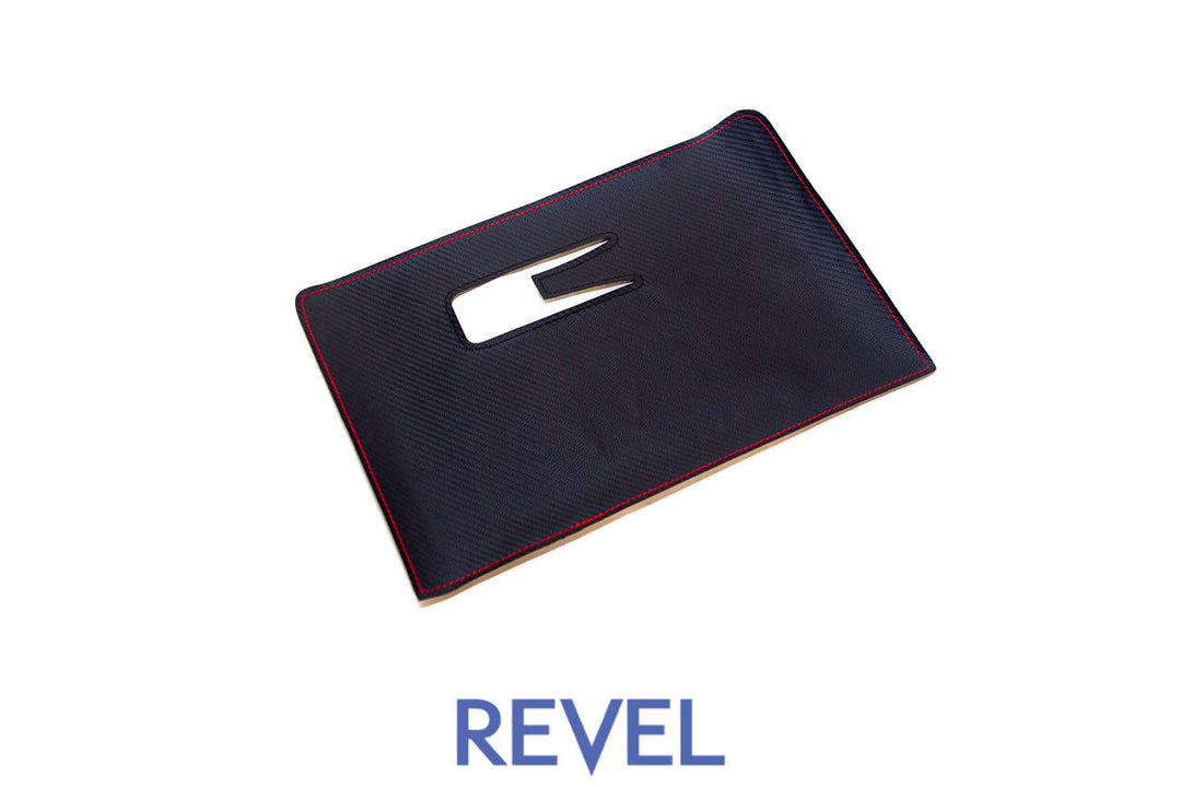 Revel GR86 / BRZ GT Design Glove Box Cover (Red Stitch)