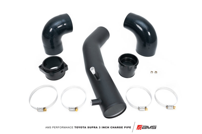AMS Performance GR Supra Aluminum 3in Charge Pipe Kit