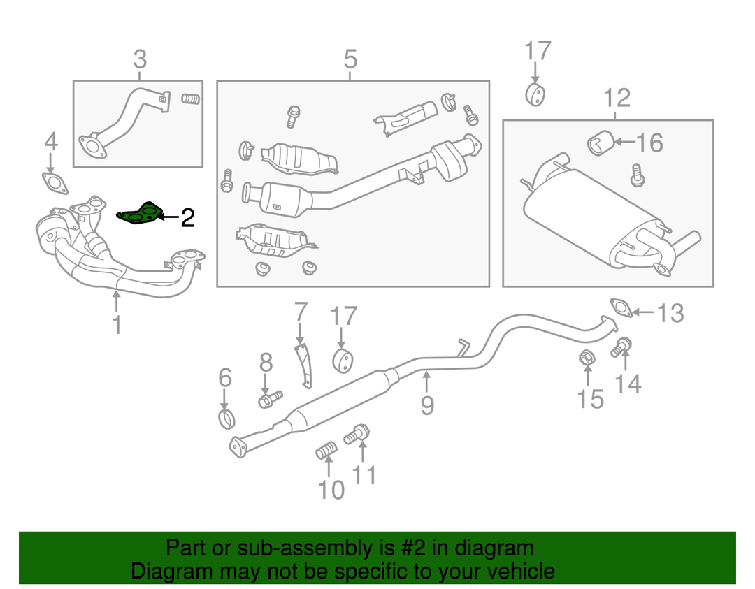 OEM Toyota GR86 / BRZ Connector Pipe Gasket