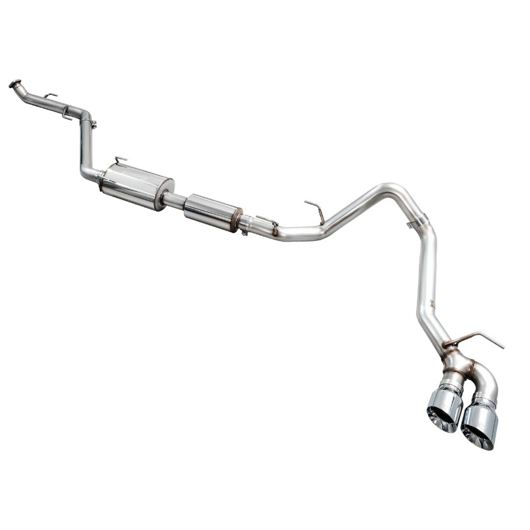 AWE Exhaust Dual Chrome Silver Tips 2024+ Toyota Tacoma