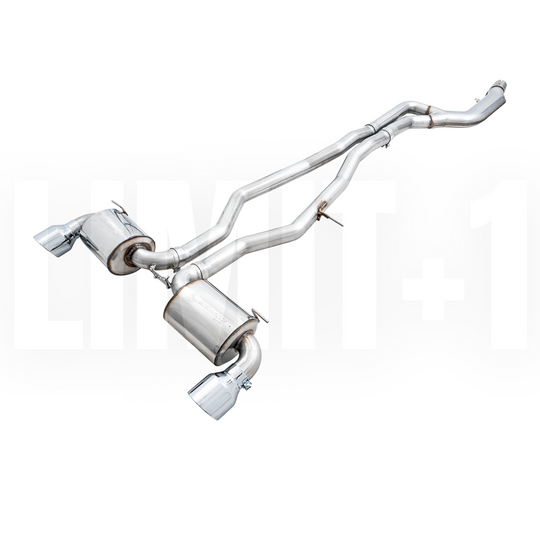 AWE GR Supra B58 Non-Resonated Touring Edition Exhaust - 5in Chrome Silver Tips