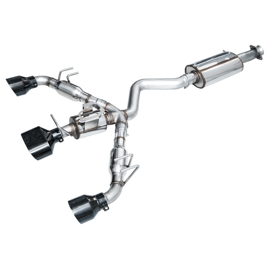 AWE Tuning GR Corolla Exhaust - Diamond Black Tips