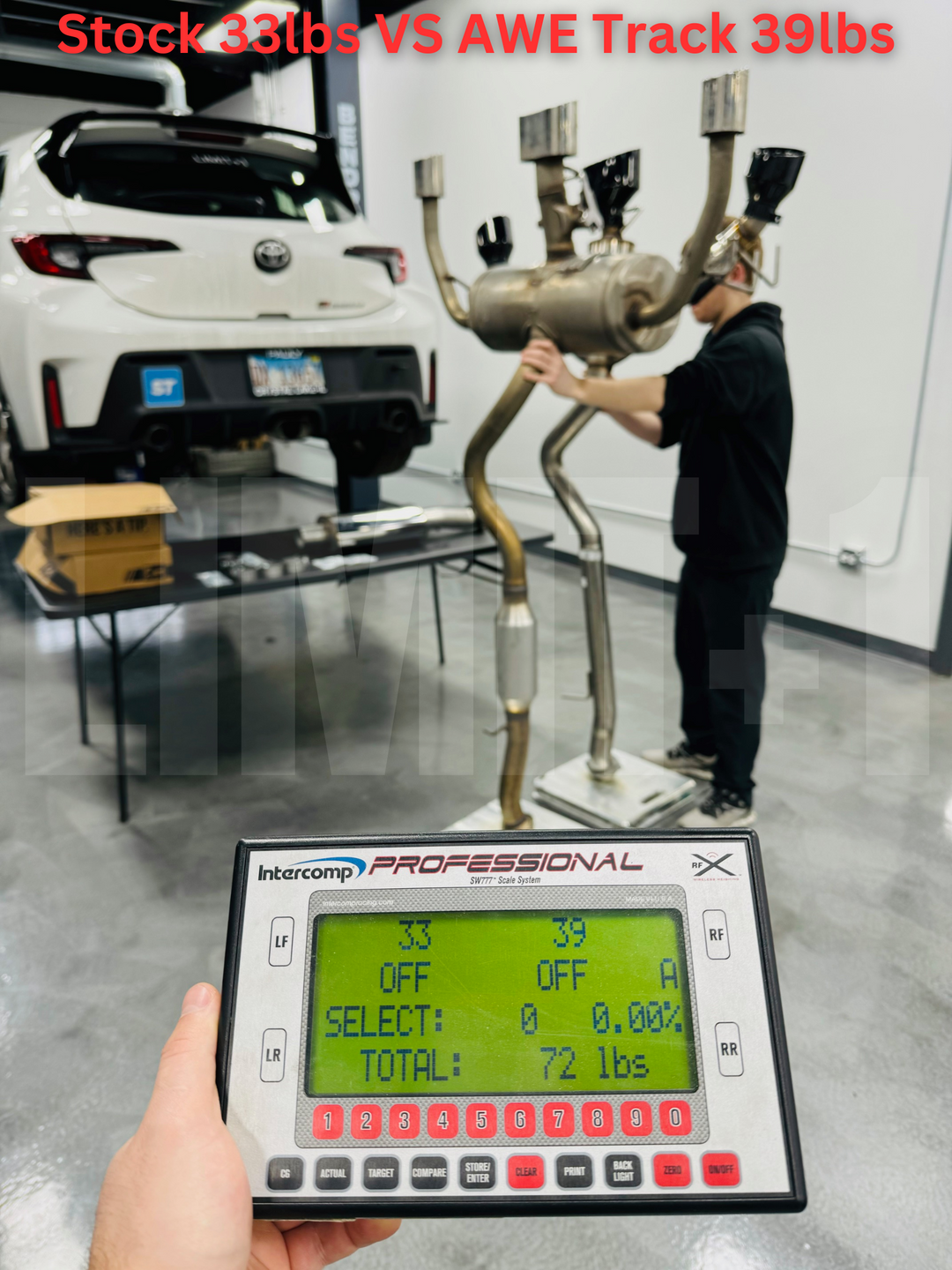 AWE Tuning GR Corolla Exhaust - Diamond Black Tips