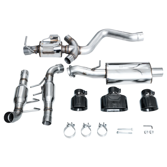 AWE Tuning GR Corolla Exhaust - Diamond Black Tips