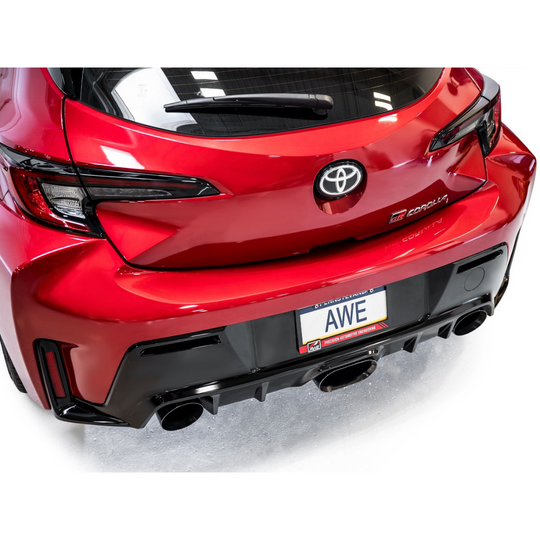 AWE Tuning GR Corolla Exhaust - Diamond Black Tips
