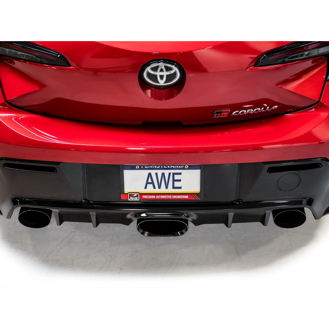 AWE Tuning GR Corolla Exhaust - Diamond Black Tips