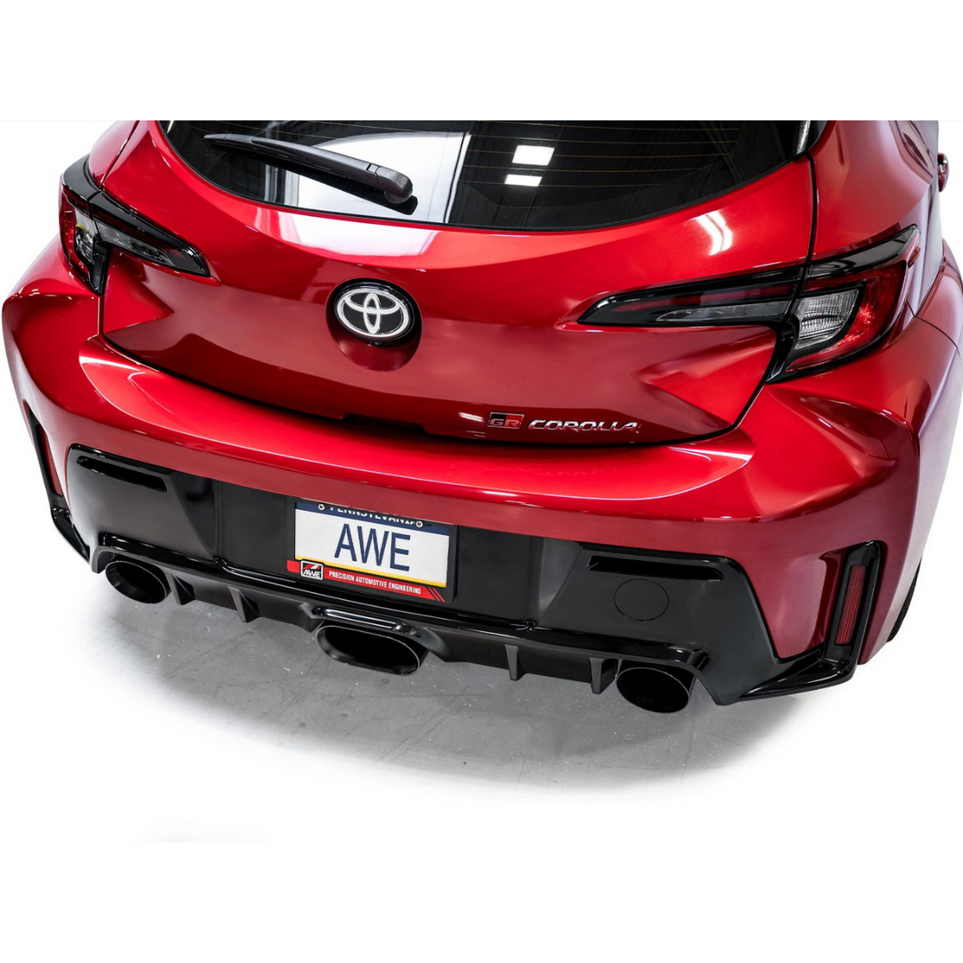 AWE Tuning GR Corolla Exhaust - Diamond Black Tips
