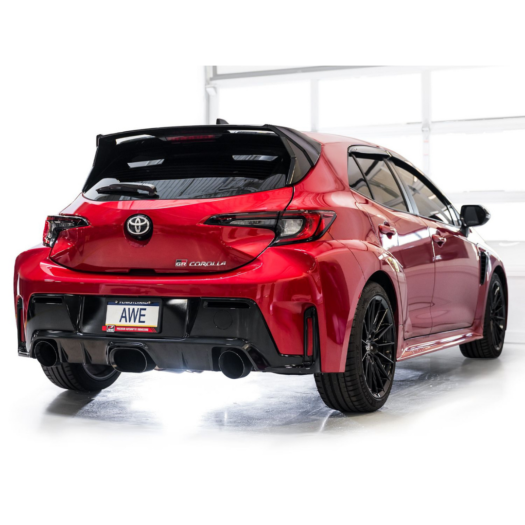 AWE Tuning GR Corolla Exhaust - Diamond Black Tips