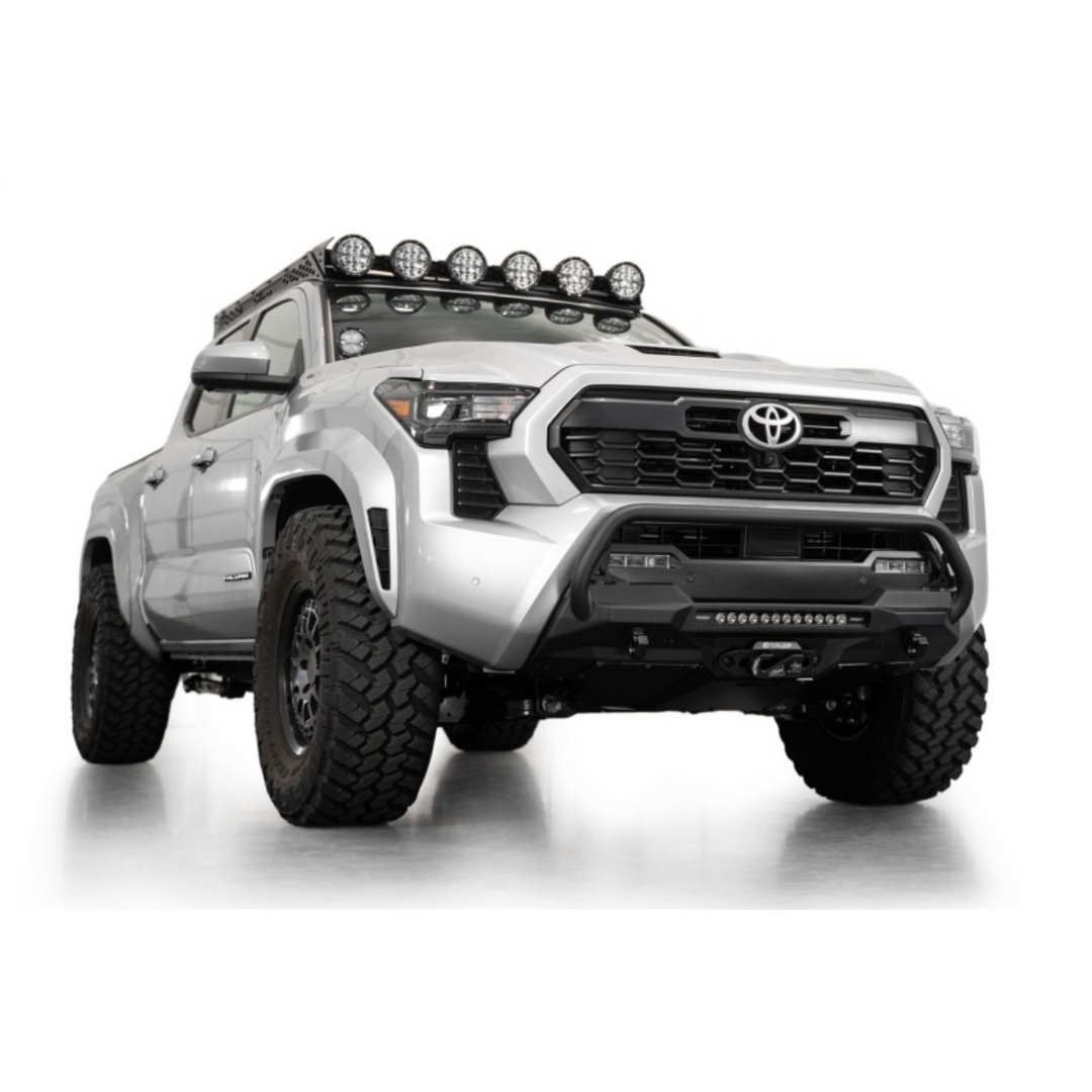 Addictive Desert Designs 2024+ Tacoma Stealth Center Mount Winch Front Bumper w/ Top Hoop