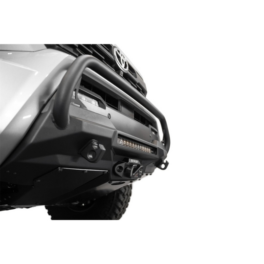 Addictive Desert Designs 2024+ Tacoma Stealth Center Mount Winch Front Bumper w/ Top Hoop1