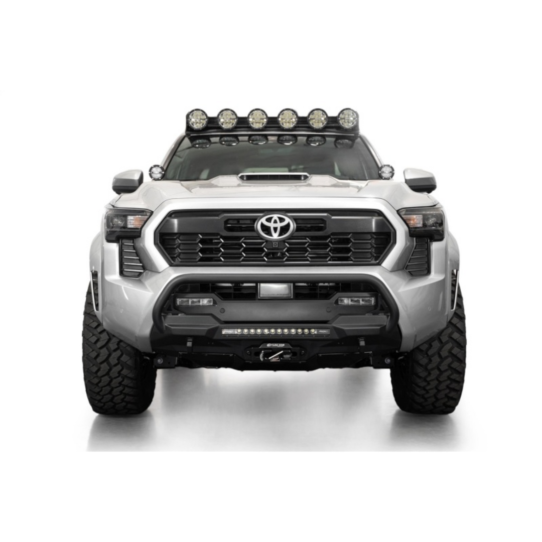 Addictive Desert Designs 2024+ Tacoma Stealth Center Mount Winch Front Bumper w/ Top Hoop2