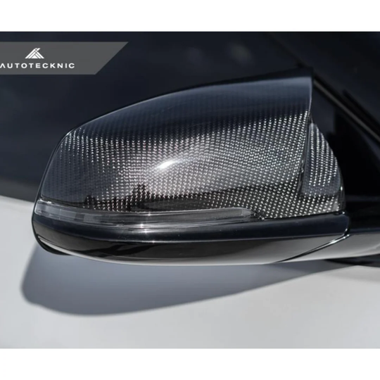 AutoTecknic GR Supra A90 Dry Carbon Mirror Cover Set - Version 2