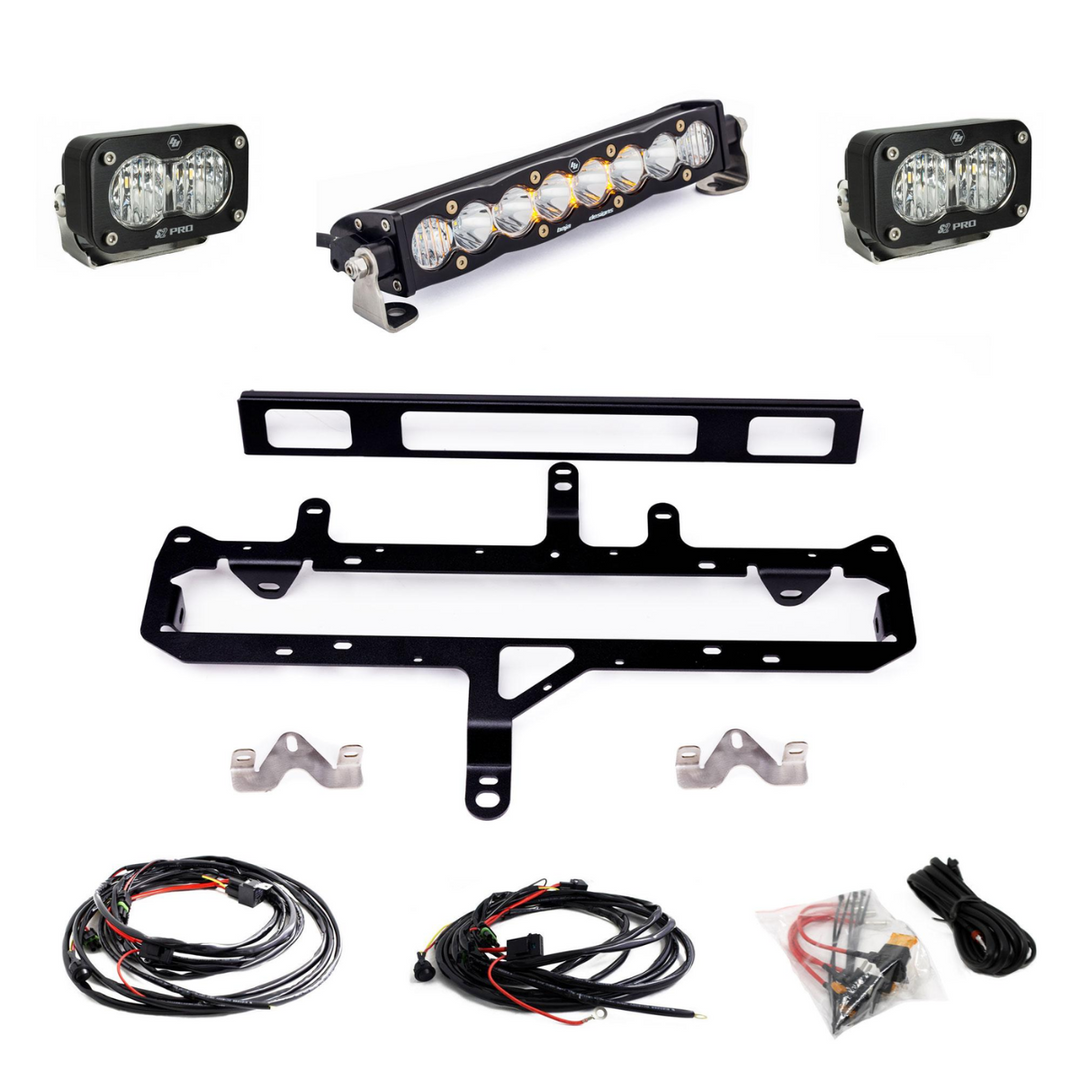 Baja Designs 2024+ Tacoma S8 Series 10in/S2 Pro grille Light Kit