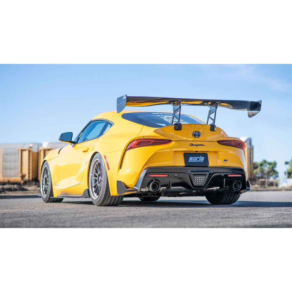Borla Toyota GR Supra 3.0L I6 3in ATAK Catback Exhaust - Carbon Fiber Tips