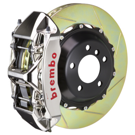 Brembo GR86 / BRZ Front GTR BBK - 6 Piston Billet Monoblock Calipers w/ Slotted 2-Piece Rotors