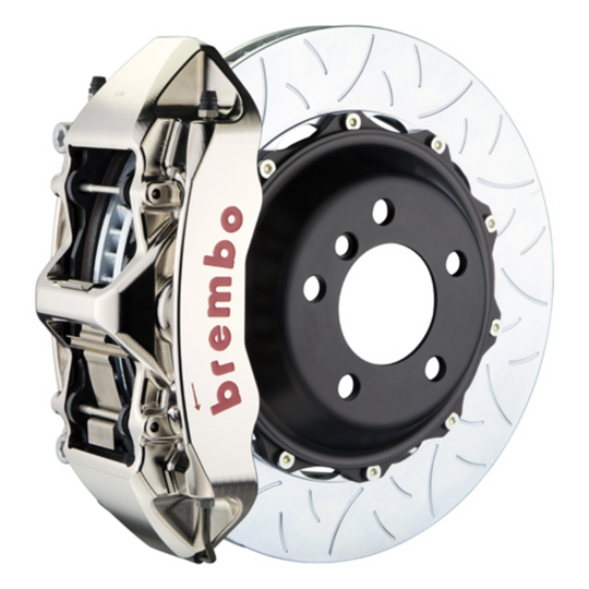 Brembo GR86 / BRZ Front GTR BBK - 6 Piston Billet Monoblock Calipers w/ Slotted 2-Piece Rotors