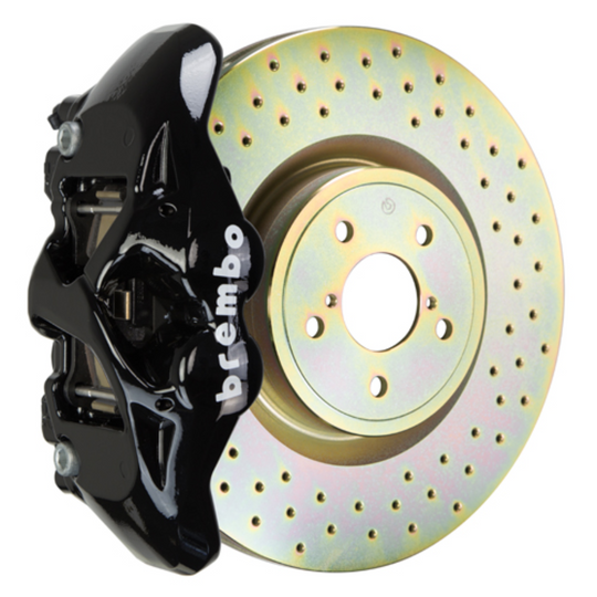 Brembo GR86 / BRZ Front GT BBK - 4 Piston Cast Monoblock Calipers w/ Drilled 1-Piece Rotors