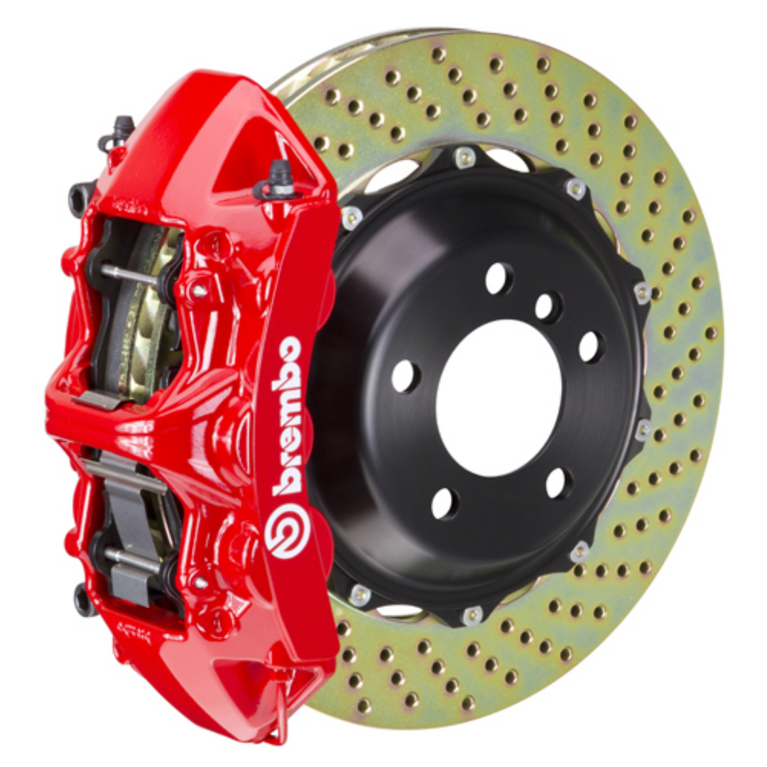 Brembo GR86 / BRZ Front GT BBK - 6 Piston Cast Monoblock Calipers w/ Drilled 2-Piece Rotors
