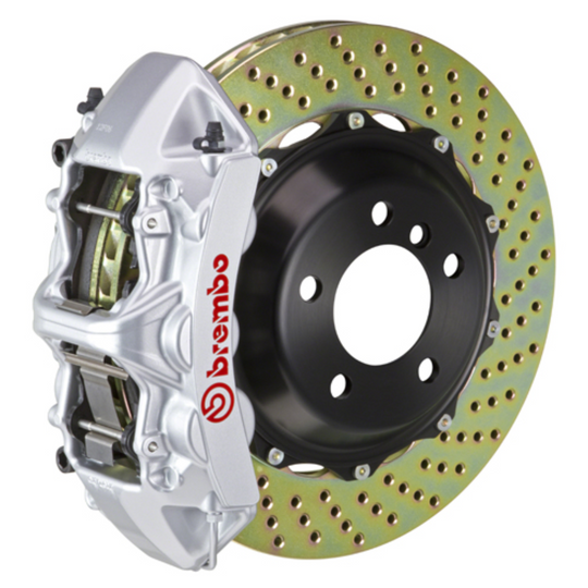 Brembo GR86 / BRZ Front GT BBK - 6 Piston Cast Monoblock Calipers w/ Drilled 2-Piece Rotors