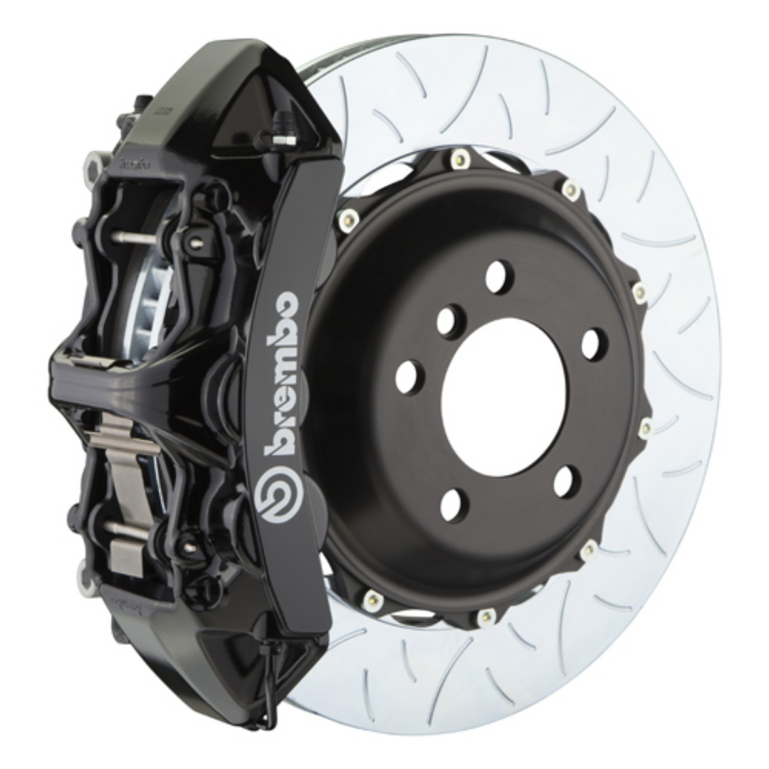Brembo GR86 / BRZ Front GT BBK - 6 Piston Cast Monoblock Calipers w/ Slotted 2-Piece Rotors