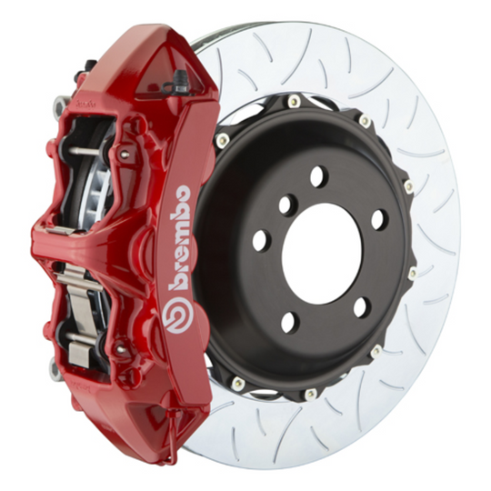 Brembo GR86 / BRZ Front GT BBK - 6 Piston Cast Monoblock Calipers w/ Slotted 2-Piece Rotors
