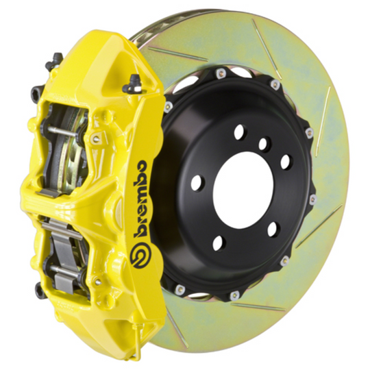 Brembo GR86 / BRZ Front GT BBK - 6 Piston Cast Monoblock Calipers w/ Slotted 2-Piece Rotors
