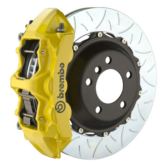 Brembo GR86 / BRZ Front GT BBK - 6 Piston Cast Monoblock Calipers w/ Slotted 2-Piece Rotors