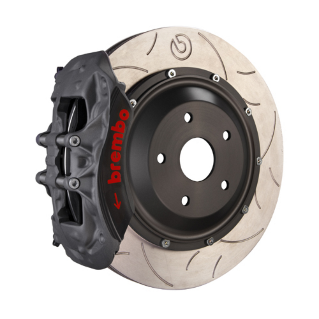 Brembo GR86 / BRZ Front Race BBK - 6 Piston Forged 2-Piece Calipers w/ Slotted 2-Piece Rotors