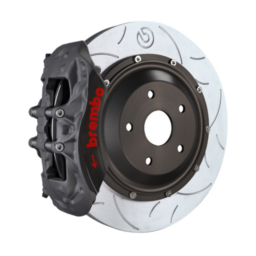 Brembo GR86 / BRZ Front Race BBK - 6 Piston Forged 2-Piece Calipers w/ Slotted 2-Piece Rotors