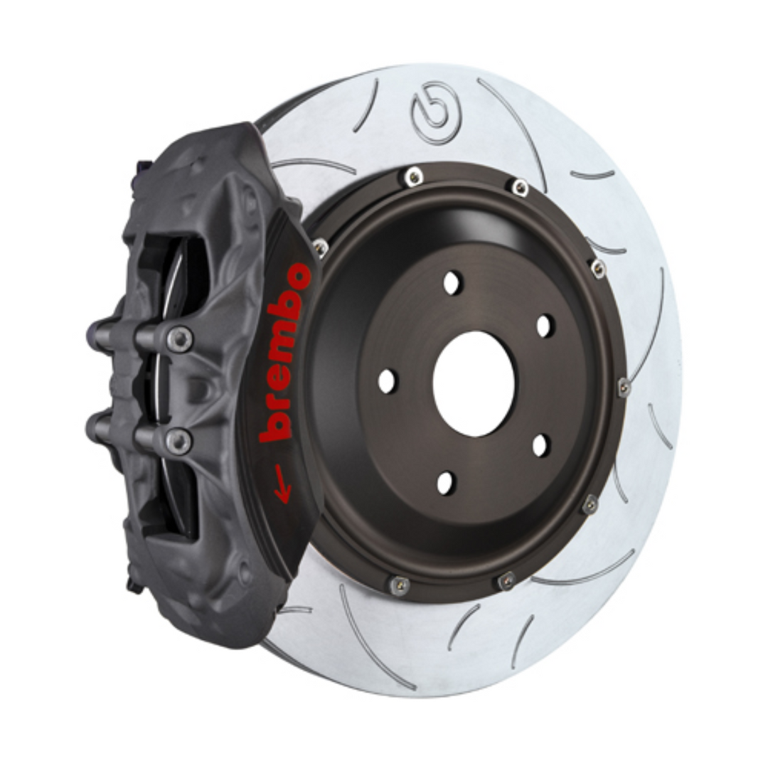 Brembo GR86 / BRZ Front Race BBK - 6 Piston Forged 2-Piece Calipers w/ Slotted 2-Piece Rotors