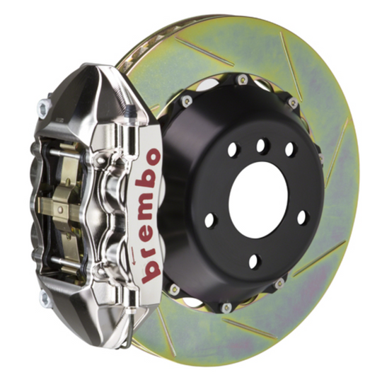 Brembo GR86 / BRZ Rear GTR BBK - 4 Piston Cast Monoblock Calipers w/ Slotted 2-Piece Rotors