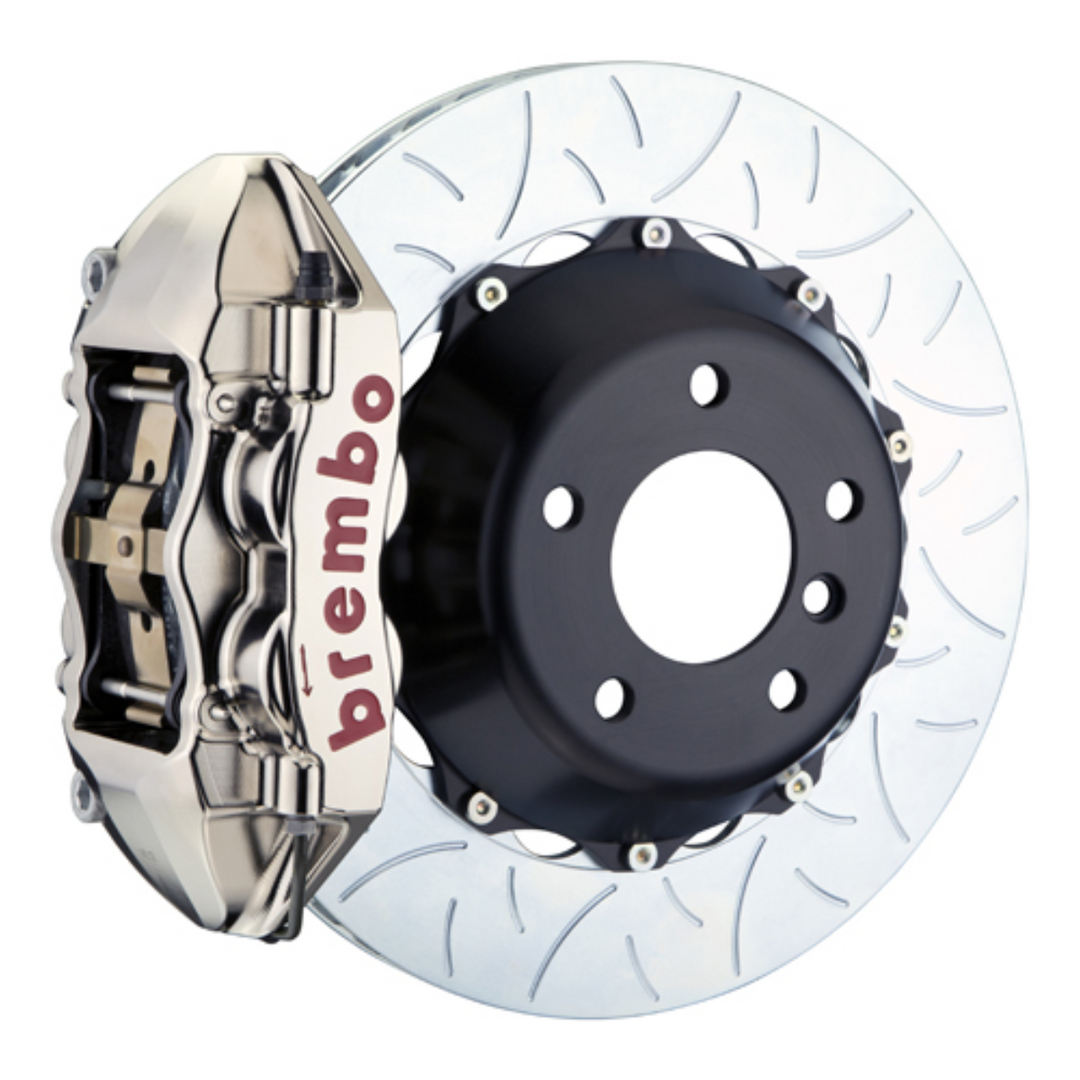 Brembo GR86 / BRZ Rear GTR BBK - 4 Piston Cast Monoblock Calipers w/ Slotted 2-Piece Rotors