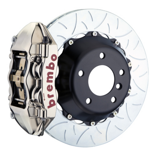 Brembo GR86 / BRZ Rear GTR BBK - 4 Piston Cast Monoblock Calipers w/ Slotted 2-Piece Rotors