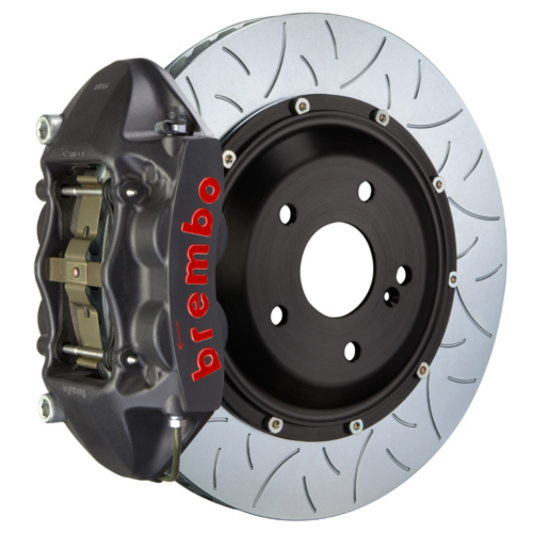 Brembo GR86 / BRZ Rear GTS BBK - 4 Piston Cast Monoblock Calipers w/ Slotted 2-Piece Rotors