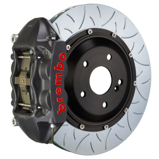 Brembo GR86 / BRZ Rear GTS BBK - 4 Piston Cast Monoblock Calipers w/ Slotted 2-Piece Rotors