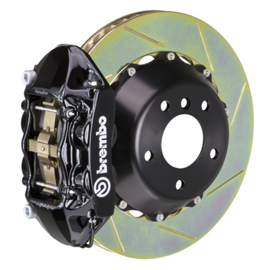 Brembo GR86 / BRZ Rear GT BBK - 4 Piston Cast Monoblock Calipers w/ Slotted 2-Piece Rotors