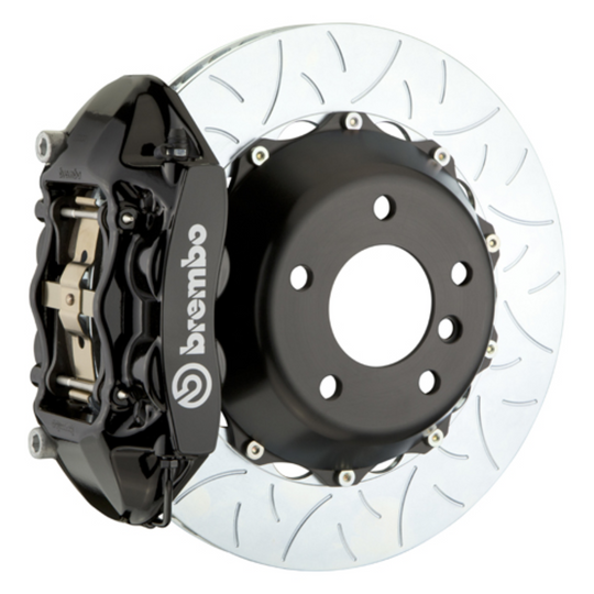 Brembo GR86 / BRZ Rear GT BBK - 4 Piston Cast Monoblock Calipers w/ Slotted 2-Piece Rotors
