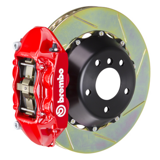 Brembo GR86 / BRZ Rear GT BBK - 4 Piston Cast Monoblock Calipers w/ Slotted 2-Piece Rotors