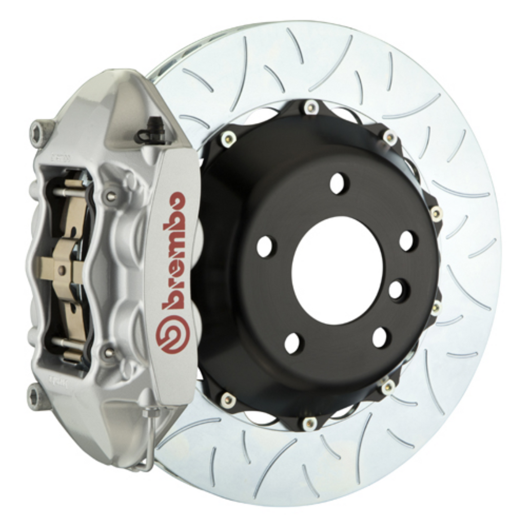 Brembo GR86 / BRZ Rear GT BBK - 4 Piston Cast Monoblock Calipers w/ Slotted 2-Piece Rotors