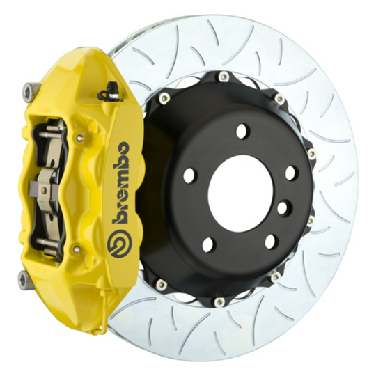 Brembo GR86 / BRZ Rear GT BBK - 4 Piston Cast Monoblock Calipers w/ Slotted 2-Piece Rotors
