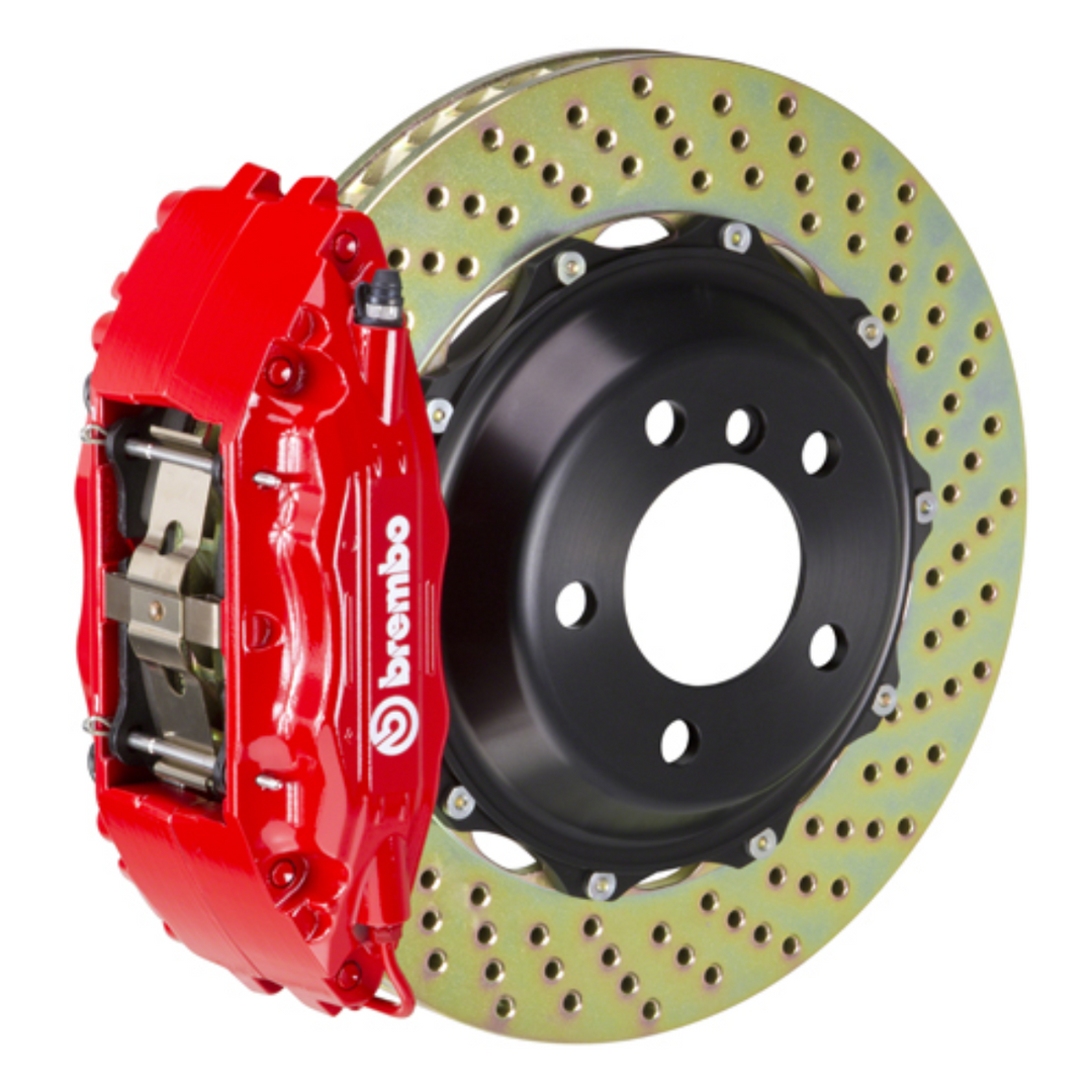 Brembo GR86 Front GT BBK - 4 Piston Cast 2-Piece Calipers w/ Drilled 2-Piece Rotors