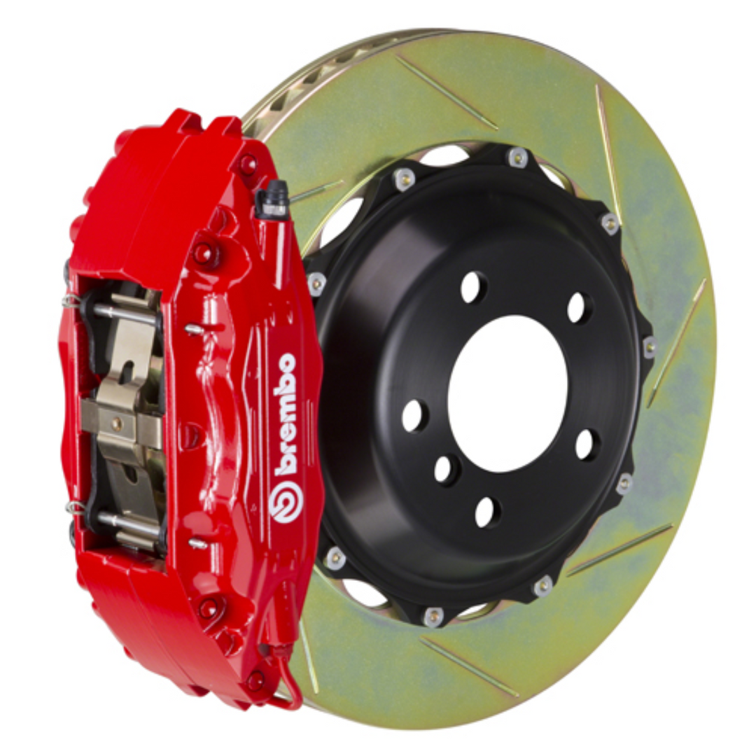 Brembo GR86 Front GT BBK - 4 Piston Cast 2-Piece Calipers w/ Slotted 2-Piece Rotors