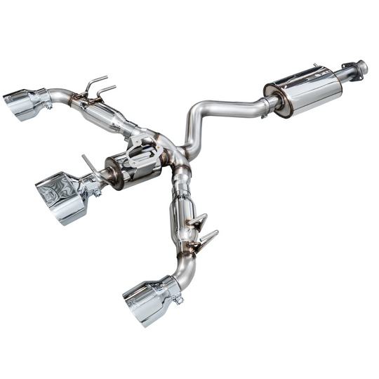 AWE Tuning GR Corolla Exhaust - Chrome Silver Tips