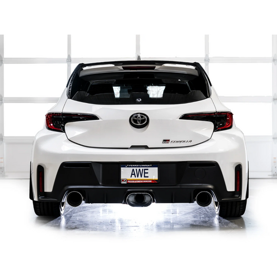 AWE Tuning GR Corolla Exhaust - Chrome Silver Tips