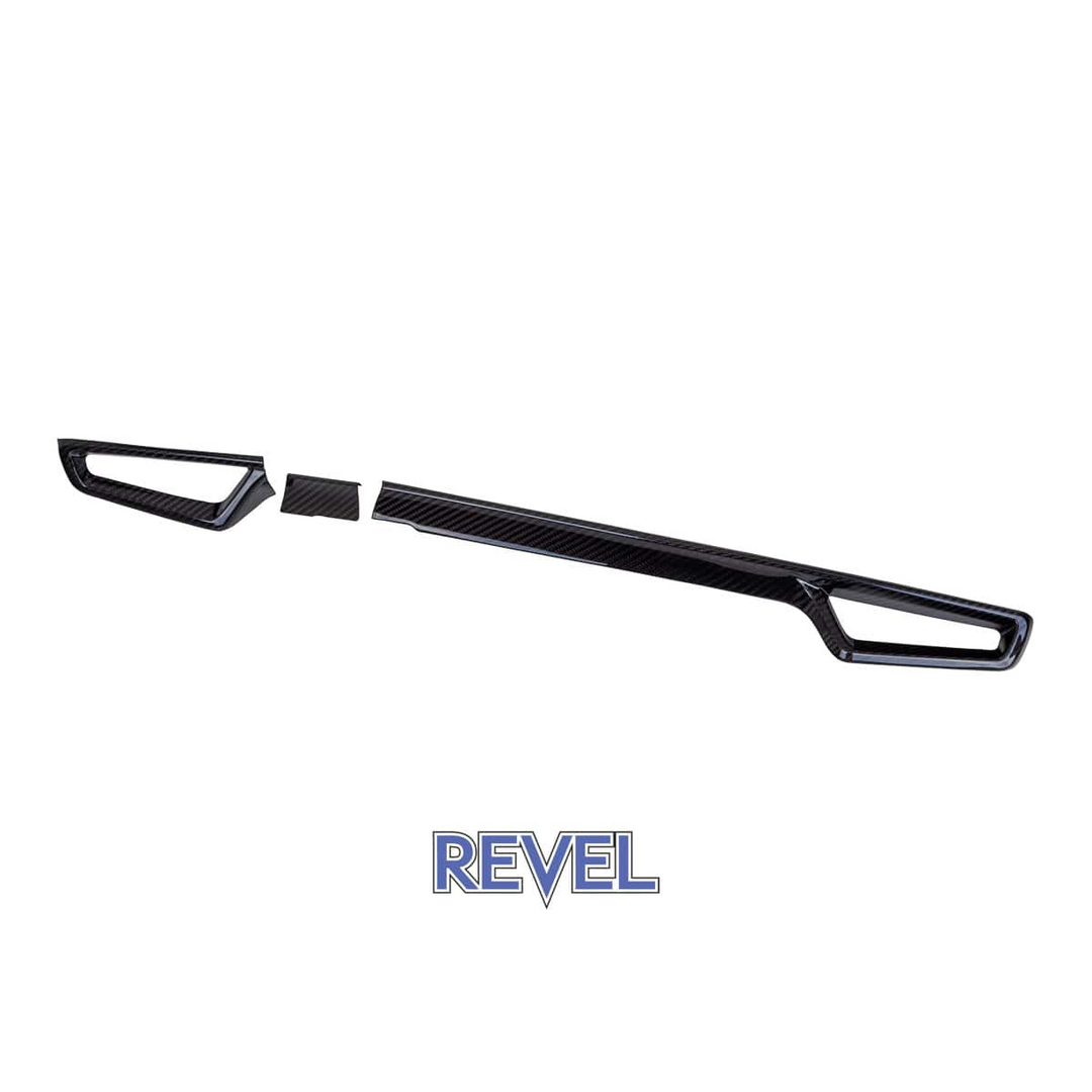  Revel GT Dry Carbon Front A/C Dash Panel Covers 2023 Toyota GR Corolla - 3 Pieces