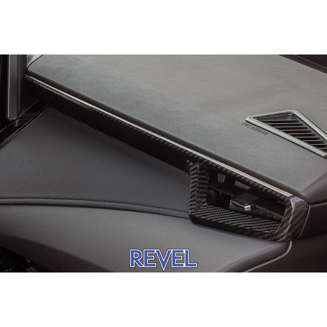  Revel GT Dry Carbon Front A/C Dash Panel Covers 2023 Toyota GR Corolla - 3 Pieces